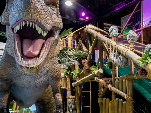 "Exploring Dinotropolis Dinosaur Adventure Park in The Sun"